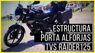 #PRE 1: DIE&Ntilde;O DE UN PORTA ALFORJAS TVS RAIDER 125