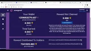 evergrow its about to moon residual income busd payouts to your wallet