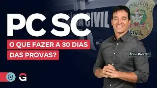 Concurso PC SC: O que fazer a 30 dias das provas? com &Eacute;rico Palazzo