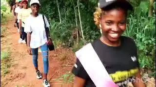 D&eacute;part des candidates du Miss GBOTO DOUMEVIZAN pour la ferme FeMoDo