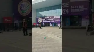 Indira Gandhi indoor stadium New Delhi #yonexsunriseindiaopen #badmintonlovers