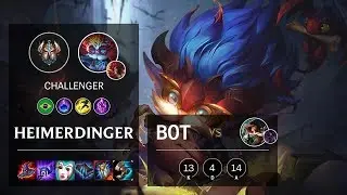 Heimerdinger Bot vs Miss Fortune - BR Challenger Patch 10.8