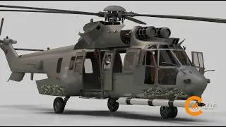 CMetricstudio3D JASA PEMBUATAN ANIMASI (ASSEMBLY-PART 3D ANIMATION Helicopter EC 275)