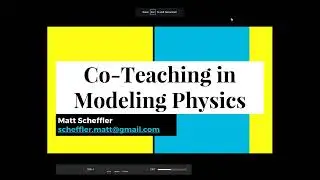 Webinar - Co-Teaching in Modeling Physics (2017)