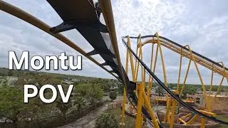 Montu 4K HD POV Highly Acclaimed B&M Inverted Coaster, Busch Gardens Tampa, Florida 