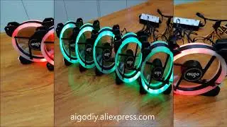 Aigo DR12  Computer Case PC Fan RGB LED 120mm  IR Remote New computer Cooler Cooling RGB Case Fan