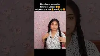 #shorts 🤪Double braid by brother😇|How to do double braid?💫🌿|Requested video&hearts;️#doublebraid#hairstyle