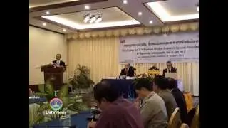 Lao NEWS on LNTV:Officials of the Lao gov,rep,experts&stakeholders discuss on human rights.20/8/2014
