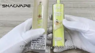 ELF BOX 15000 Puffs Shisha Hookah Vape | Crystal Design, Huge Clouds, Pure Flavor