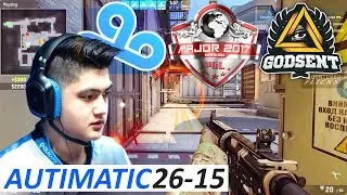 autimatic 26-15 POV / C9 vs GODSENT / PGL Major Krakow 2017 Main Qualifier