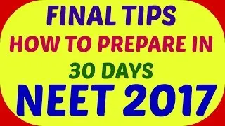 BEST TIPS & TRICKS:: NEET 2017:: IMPORTANT TOPICS I ANALYSIS LAST 5 YEARS I HOW TO CRACK NEET EASILY