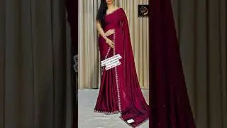 pure jorjet with stone work saree and blouse unstitched Same days booking