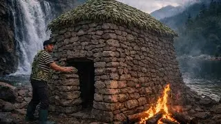 One Night Alone in the Wild &ndash; Darkness, Cold, and a Stone Shelter