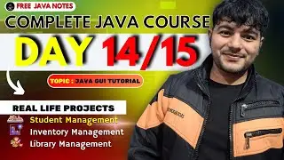 Day 14 /15: Java Complete Course || Java GUI Tutorial - Make a GUI in 5 Minutes || 