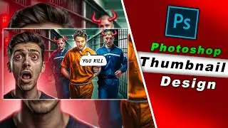 How to Create This VIARAL THUMBNAIL In Photoshop!