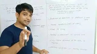 Difference between Linked List and Array | Hindi