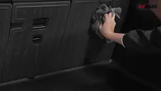 Install Tesla Model Y Juniper Floor Mat TPE Anti-Slip Trunk Mat Cargo Liner Back Seat Covers