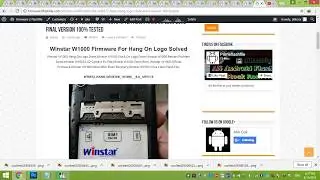 Winstar W1000 Flash File After Flash Hang ON Logo Final Version 100% Working