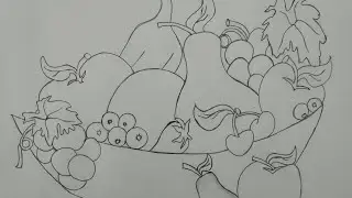 How to draw Fruit drawing