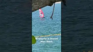 Wind Surfing at Stanley Main Beach a weekend gateway #stanley #windsurfing