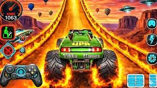 Mega Ramp Challenge! 🤯 Super Crazy GT Monster Truck Racing Stunts | Android Gameplay