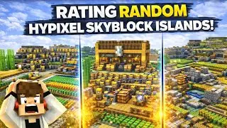 Visiting & Rating Random Hypixel SkyBlock Islands #minecraft #gaming