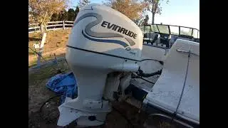КАК ЗАПУСТИТЬ EVINRUDE FICHT 150 HORSE 1999 ГОДА С ХОЛОДНЫМ ДВИГАТЕЛЕМ #BARNFIND