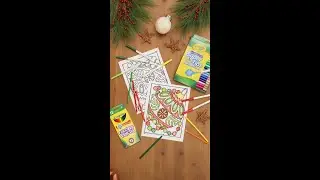 Enjoy this FREE Coloring Page from Crayola.com || Happy Holidays from Crayola