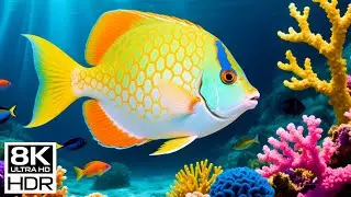 🌌 8K HDR | The Silent Ocean &mdash; Glowing Marine Life & Pristine Coral Depths