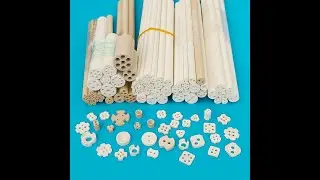 Refractory High pure Magnesium Oxide Insulating ceramic Rod and gasket White Multiple Models
