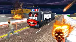 FRENKLY KE DOST RAJU NE BANADI HOUNTED POLICE TRAIN 😱😱 INDIAN BIKE DRIVING 3D NEW VIDEO 
