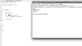 Undefined and uninitialized variables (C++ programming tutorial)