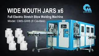 Full electrics 6 cavity PET blow molding machine For wide mouth jar | CMS-QW6 | Chia Ming