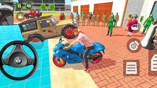 Indian Auto Thaft simulator game me franklin ne apni golden porsche ko drive Kay hai game games 