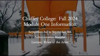 Chaffey College 14W-Module One Information-Fall 2024
