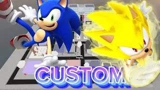 SONIC + SUPER SONIC CUSTOM MOVESET || JJS Skill Builder