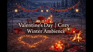 Cozy Romantic Winter Evening Ambience ❄️🔥 | Candlelight, Fire & Soft Love Atmosphere