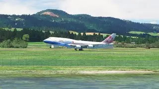 Narrow Escape! China Airlines Boeing 747 Barely Makes Takeoff in Auckland