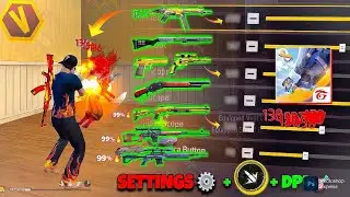 Free Fire Headshot setting 2025 ⚡️ Best Sensitivity Settings ⚙️| Sensitivity + HudSettings Free Fire