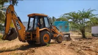 JCB 3dx Area Cleaning For New House Foundation 