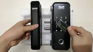 Fingerprint glass door lock 669