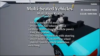 UE4/5 | Marketplace | Multi-Seated Vehicles | Showcase