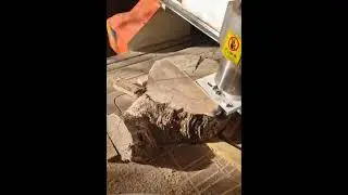 CNC Machine Surfacing /  Flattening End Grain Oak Slab