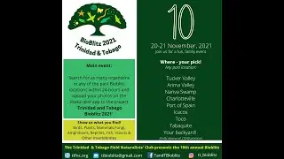 Trinidad and Tobago Bioblitz 2021 introduction!