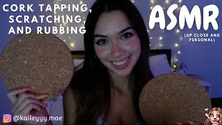 ASMR Cork Tapping, Scratching, and Rubbing (Up Close and Personal)