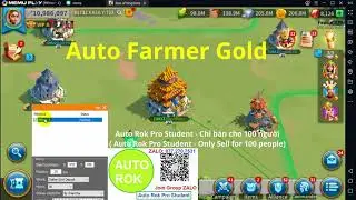 Auto Farm GOLD rise of kingdoms 2021 - Tool Auto ROK PRO STUDENT