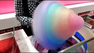 Rainbow cotton candy/Japan street food/Harajuku Japan