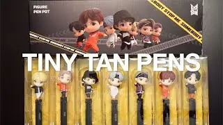 TINY TAN MIC DROP🎤 PEN/PEN POT Unboxing | BTS POP UP STORE MD