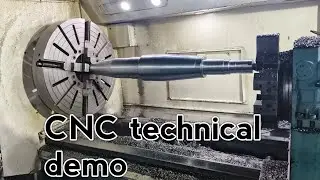 CNC Turning Heavy Duty Machine Demo | Powerful Industrial Metal Cutting