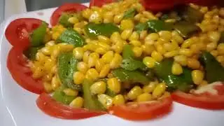corn and capsicum salad 🥗